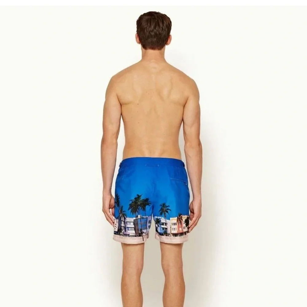 Orlebar Brown Bulldog Mid Length Ocean Drive Miami Swim Trunks 30